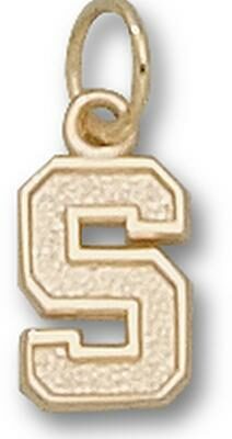 Stanford Cardinal "S" 3/8" Charm - 14KT Gold Jewelry