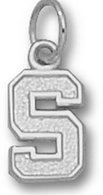 Stanford Cardinal "S" 3/8" Charm - Sterling Silver Jewelry