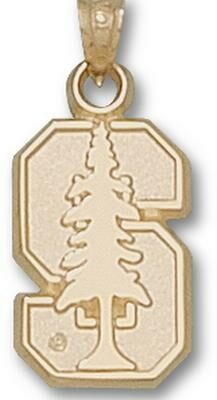 Stanford Cardinal "S Tree " Pendant - 10KT Gold Jewelry