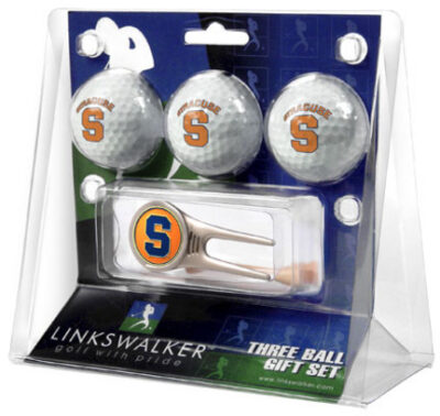 Syracuse Orangemen 3 Golf Ball Gift Pack with Cap Tool