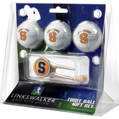 Syracuse Orangemen 3 Golf Ball Gift Pack with Cap Tool