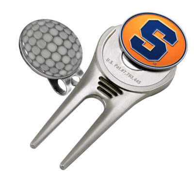 Syracuse Orangemen Divot Tool Hat Clip with Golf Ball Marker (Set of 2)