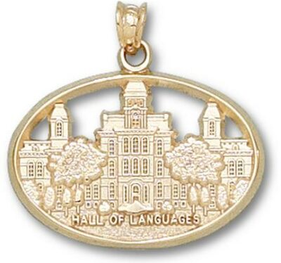 Syracuse Orangemen "Hall of Languages" Pendant - 10KT Gold Jewelry