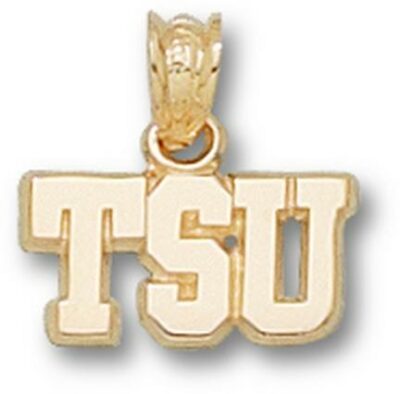 Tarleton State Texans "TSU" 1/4" Pendant - 10KT Gold Jewelry