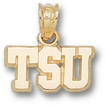 Tarleton State Texans "TSU" 1/4" Pendant - 10KT Gold Jewelry