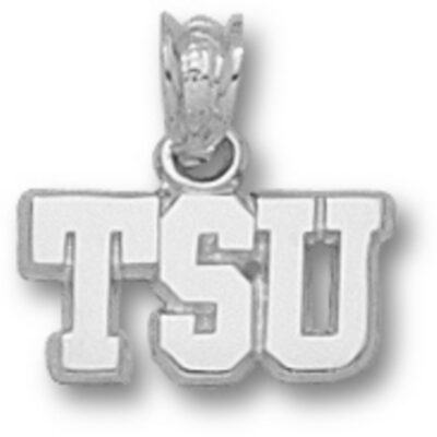 Tarleton State Texans "TSU" 1/4" Pendant - Sterling Silver Jewelry