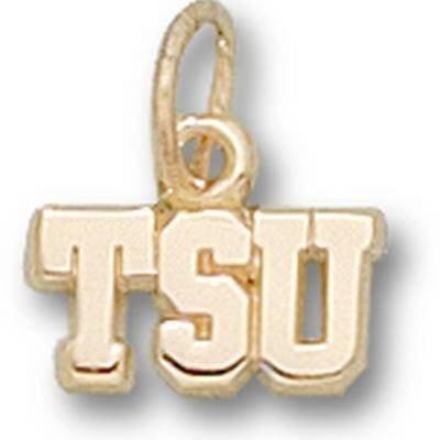 Tarleton State Texans "TSU" 3/16" Charm - 10KT Gold Jewelry