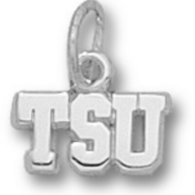 Tarleton State Texans "TSU" 3/16" Charm - Sterling Silver Jewelry