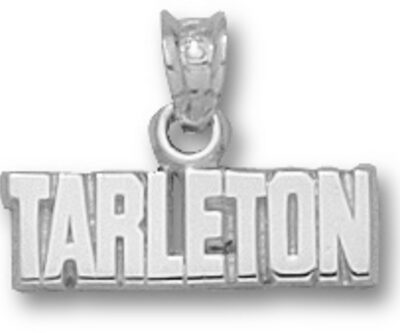 Tarleton State Texans "Tarleton" 3/16" Pendant - Sterling Silver Jewelry