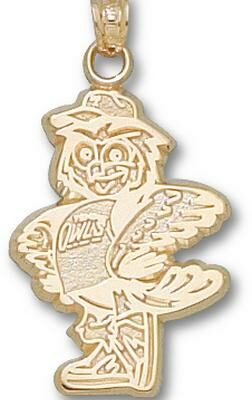 Temple Owls "Standing Owl" Pendant - 10KT Gold Jewelry