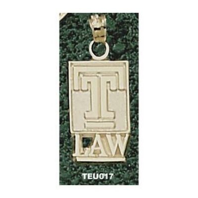 Temple Owls "T with Law" Pendant - 10KT Gold Jewelry