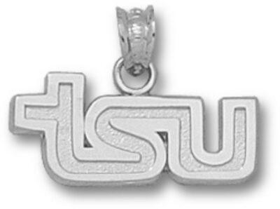 Tennessee State Tigers "TSU" Pendant - Sterling Silver Jewelry