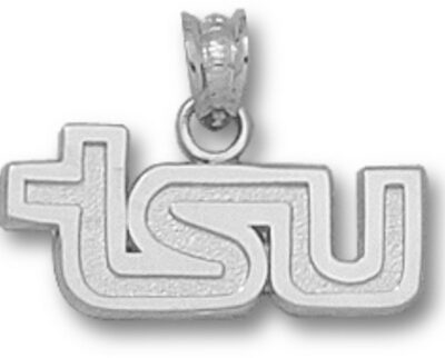 Tennessee State Tigers "TSU" Pendant - Sterling Silver Jewelry