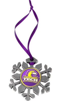 Tennessee Tech Golden Eagles Snowflake Ornament (Set of 2)