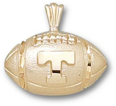 Tennessee Volunteers "T Football" Pendant - 14KT Gold Jewelry