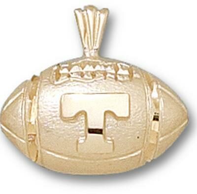 Tennessee Volunteers "T Football" Pendant - 14KT Gold Jewelry