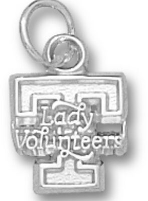 Tennessee Volunteers "T Lady Volunteers" Charm - Sterling Silver Jewelry