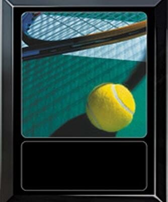 Tennis Court Sports Scene Medium Plaque