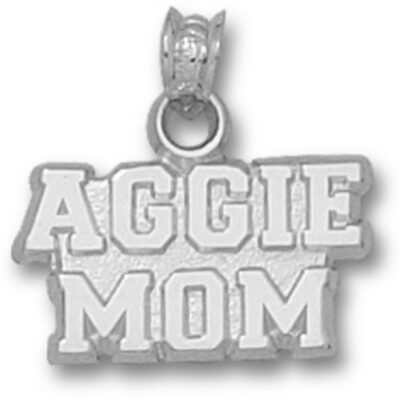 Texas A & M Aggies "Aggie Mom" Pendant - Sterling Silver Jewelry