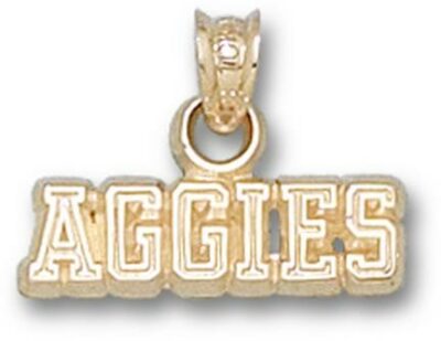 Texas A & M Aggies "Aggies" Pendant - 14KT Gold Jewelry