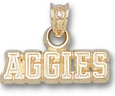 Texas A & M Aggies "Aggies" Pendant - 14KT Gold Jewelry