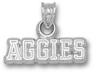 Texas A & M Aggies "Aggies" Pendant - Sterling Silver Jewelry