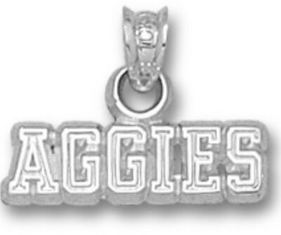 Texas A & M Aggies "Aggies" Pendant - Sterling Silver Jewelry