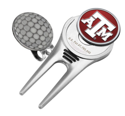 Texas A & M Aggies Divot Tool Hat Clip with Golf Ball Marker (Set of 2)