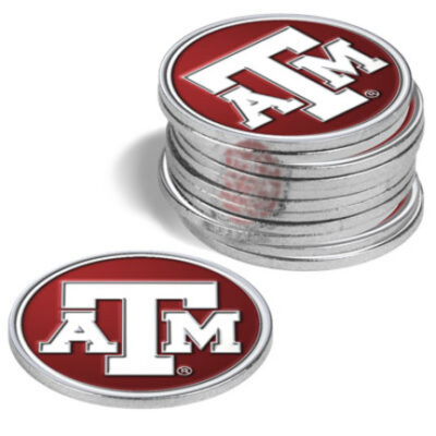 Texas A & M Aggies Golf Ball Marker (12 Pack)