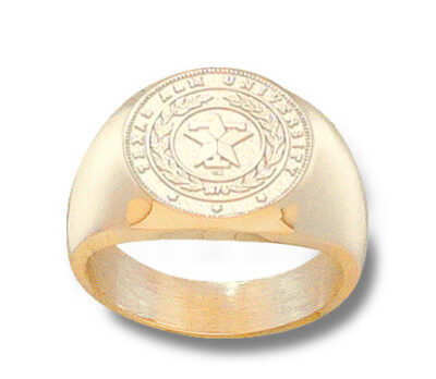 Texas A & M Aggies "Seal" Men's Ring Size 10 1/2 - 10KT Gold Jewelry