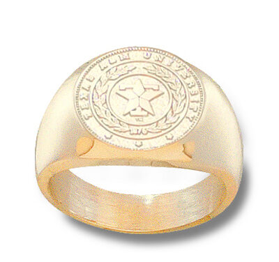 Texas A & M Aggies "Seal" Men's Ring Size 10 1/2 - 10KT Gold Jewelry