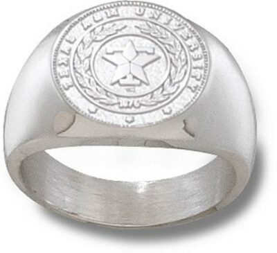 Texas A & M Aggies "Seal" Men's Ring Size 10 1/2 - Sterling Silver Jewelry