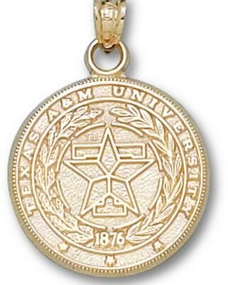 Texas A & M Aggies "Seal" Pendant - 14KT Gold Jewelry