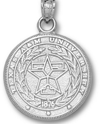 Texas A & M Aggies "Seal" Pendant - Sterling Silver Jewelry