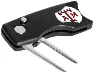 Texas A & M Aggies Spring Action Divot Tool with Golf Ball Marker (Set of 2)