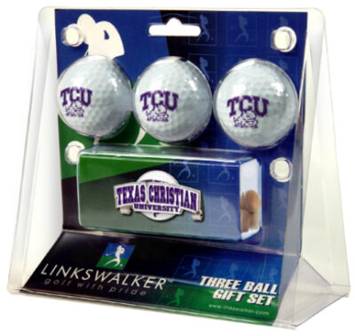 Texas Christian Horned Frogs 3 Ball Gift Pack with Hat Clip