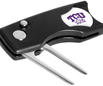 Texas Christian Horned Frogs Spring Action Divot Tool with Golf Ball Marker (Set of 2)