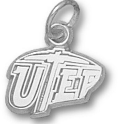 Texas (El Paso) Miners "UTEP" 3/8" Charm - Sterling Silver Jewelry