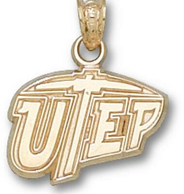 Texas (El Paso) Miners "UTEP" 7/16" Pendant - 10KT Gold Jewelry