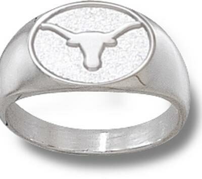 Texas Longhorns Oval "Longhorn" 1/4" Ladies' Ring Size 6 1/2 - Sterling Silver Jewelry