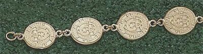 Texas Longhorns Oval "Seal" 7.5" Bracelet - 14KT Gold Jewelry