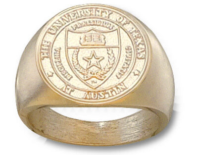 Texas Longhorns "Seal" Men's Ring Size 10 1/2 - 14KT Gold Jewelry