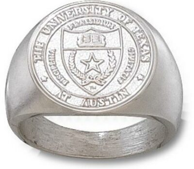 Texas Longhorns "Seal" Men's Ring Size 10 1/2 - Sterling Silver Jewelry