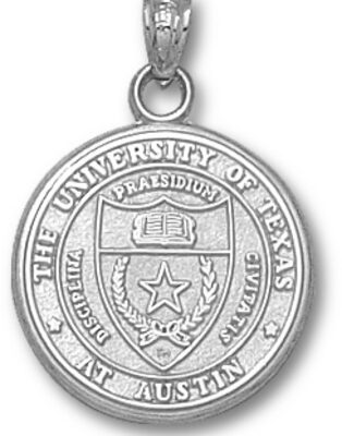 Texas Longhorns "Seal" Pendant - Sterling Silver Jewelry