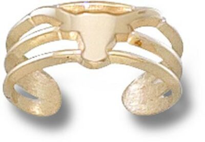 Texas Longhorns Solid "Longhorn" Toe Ring - 14KT Gold Jewelry