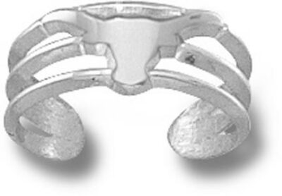 Texas Longhorns Solid "Longhorn" Toe Ring - Sterling Silver Jewelry