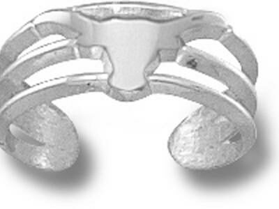 Texas Longhorns Solid "Longhorn" Toe Ring - Sterling Silver Jewelry