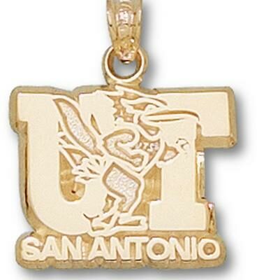 Texas (San Antonio) Roadrunners "UT San Antonio Logo" Pendant - 10KT Gold Jewelry