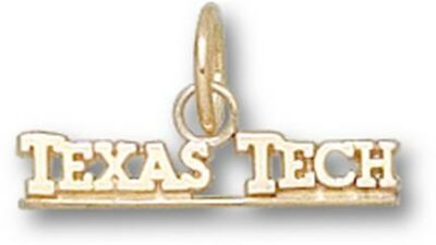 Texas Tech Red Raiders "Texas Tech" Charm - 10KT Gold Jewelry