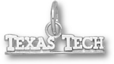 Texas Tech Red Raiders "Texas Tech" Charm - Sterling Silver Jewelry